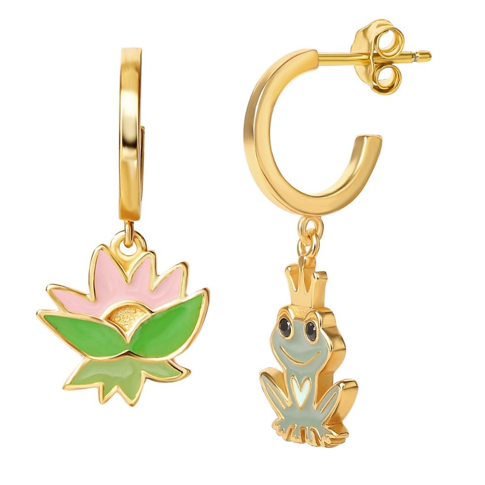 Disney's The Princess and the Frog 18k Gold Over Silver Cubic Zirconia
